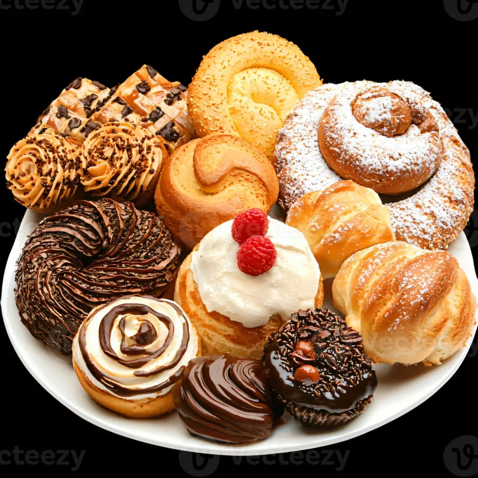 Assorted delicious pastriesM.R.P:(3̶5̶0̶) 14.85% off